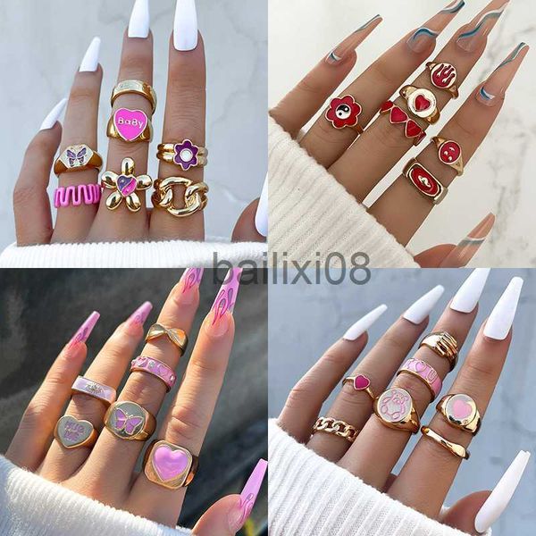 band rings bohemia geometric colorful enamel kunckle ring set for women butterfly heart sign finger ring female daily jewelry j230719, Silver
band rings bohemia geometric colorful enamel kunckle ring set for women butterfly heart sign finger ring female daily jewelry j230719, Silver