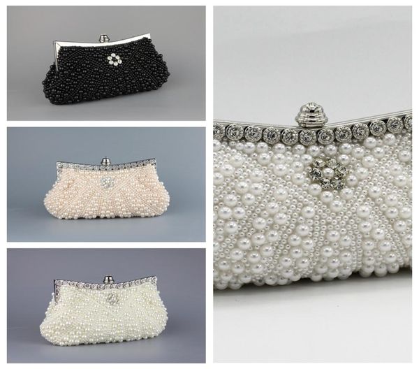 full pearls crystal beaded bridal wedding hand bags evening party one shoulder small clutch dinner bags white ivory pin2618284, Black
full pearls crystal beaded bridal wedding hand bags evening party one shoulder small clutch dinner bags white ivory pin2618284, Black