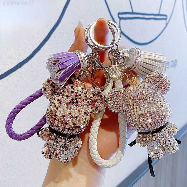 key rings luxury full rhinestone pendant keychain creative cute bear rhinestone inset diamond women's bag car charm keychain accessorie, Slivery;golden
key rings luxury full rhinestone pendant keychain creative cute bear rhinestone inset diamond women's bag car charm keychain accessorie, Slivery;golden