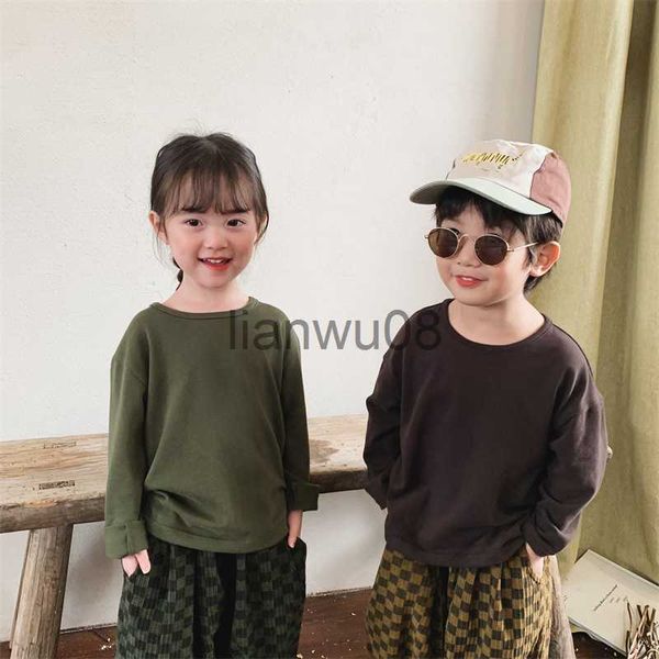 t-shirts spring autumn casual solid color long sleeved t shirts kids cotton loose round collar base tees x0719, Blue
t-shirts spring autumn casual solid color long sleeved t shirts kids cotton loose round collar base tees x0719, Blue