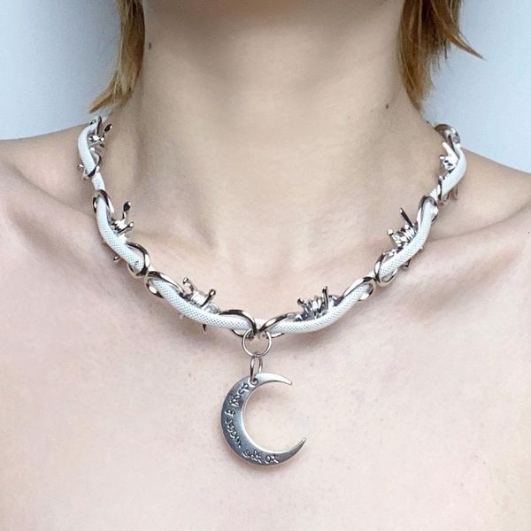 pendant necklaces necklaces for womens y2k accessories hiphop rock punk style necklace steel moon pendant necklaces trendy girls jewelry 230, Silver
pendant necklaces necklaces for womens y2k accessories hiphop rock punk style necklace steel moon pendant necklaces trendy girls jewelry 230, Silver