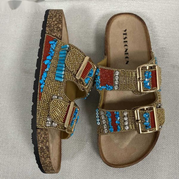 sandals retro ethnic style gold buckle spot drill decorative hollow open toe women slippers flip-flops flat shoes chaussure femme 230417, Black
sandals retro ethnic style gold buckle spot drill decorative hollow open toe women slippers flip-flops flat shoes chaussure femme 230417, Black