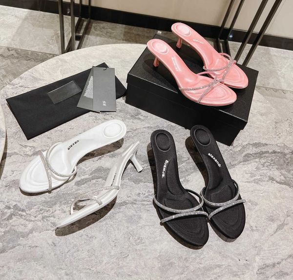 alexandar slippers designers shoes wang sandals aw sandals for women summer medium heels rhinestones crossed thin heels fashionable high hee, Black
alexandar slippers designers shoes wang sandals aw sandals for women summer medium heels rhinestones crossed thin heels fashionable high hee, Black