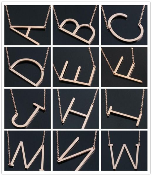 women039s fashion stainless steel 26 letter az gold silver rose necklaces pendants jewelry gift you can cho1964374
women039s fashion stainless steel 26 letter az gold silver rose necklaces pendants jewelry gift you can cho1964374