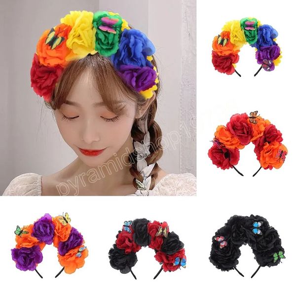 colorful flower hairbands butterfly hair hoop festive hair accessories fairy butterfly mexican wreath halloween flower headband, Slivery;white
colorful flower hairbands butterfly hair hoop festive hair accessories fairy butterfly mexican wreath halloween flower headband, Slivery;white