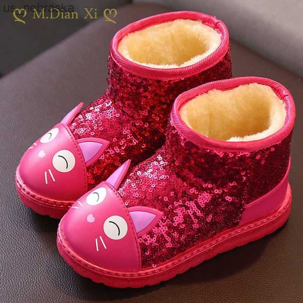 children snow boots 2022 winter softsoled princess glitter shoes girl velvet cotton shoes for girls waterproof cartoon boots l230518, Black;grey
children snow boots 2022 winter softsoled princess glitter shoes girl velvet cotton shoes for girls waterproof cartoon boots l230518, Black;grey