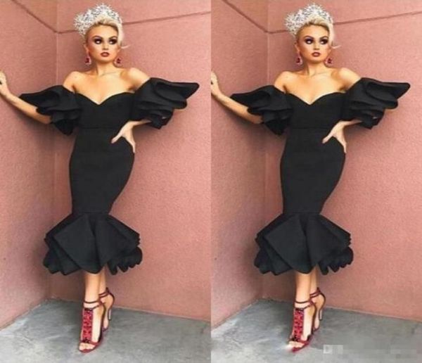 black tea length offtheshoulder prom party dresses ruffles short sleeve short evening gown satin women039s cocktail dres7426938
black tea length offtheshoulder prom party dresses ruffles short sleeve short evening gown satin women039s cocktail dres7426938