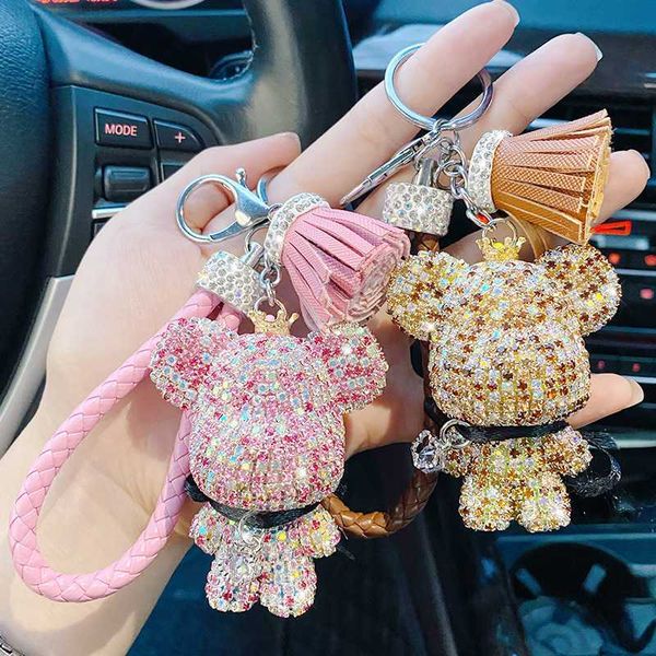 key rings crystal bear personalized keychain lanyard full rhinestone leather strap keychains women bag charms men car pendant key ring l2307, Slivery;golden
key rings crystal bear personalized keychain lanyard full rhinestone leather strap keychains women bag charms men car pendant key ring l2307, Slivery;golden