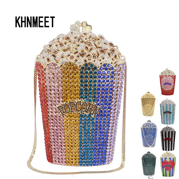 evening bags est luxury crystal corn popper candy designer women clutch banquet purse boutique wedding diamond sc997 230718
evening bags est luxury crystal corn popper candy designer women clutch banquet purse boutique wedding diamond sc997 230718