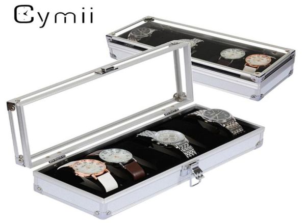 cymii watch box case 6 grid insert slots jewelry watches display storage box case aluminium watch jewelry decoration6533590, Black;blue
cymii watch box case 6 grid insert slots jewelry watches display storage box case aluminium watch jewelry decoration6533590, Black;blue