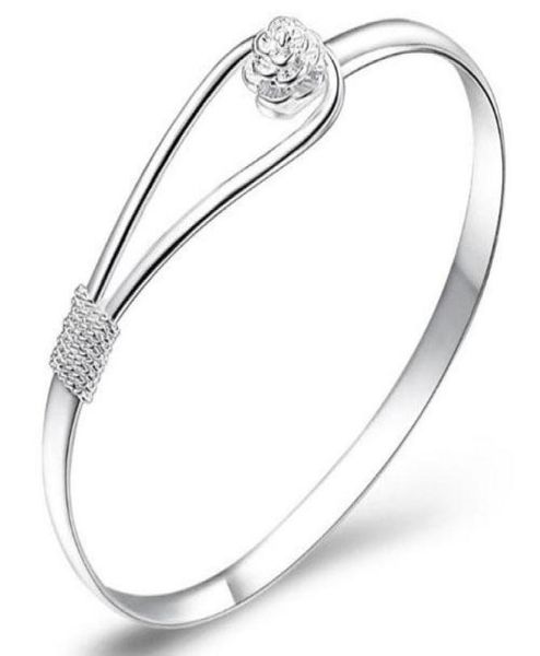 20 off30 sterling silver bangle bracelet with flower good crystal silver color ship8480674, Black
20 off30 sterling silver bangle bracelet with flower good crystal silver color ship8480674, Black