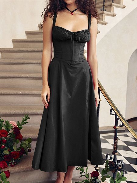 basic casual dresse summer solid color long dress sleeveless bandage party aline for cocktail nightclub beach 230718, Black;gray
basic casual dresse summer solid color long dress sleeveless bandage party aline for cocktail nightclub beach 230718, Black;gray
