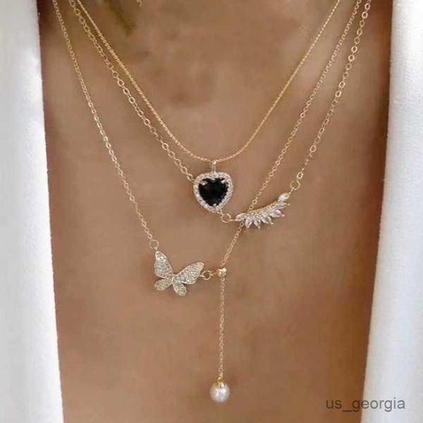 pendant necklaces elegant jewelry multilayer chain pearl cross heart pendant necklace gold color unquie women fashion necklace r230719, Silver
pendant necklaces elegant jewelry multilayer chain pearl cross heart pendant necklace gold color unquie women fashion necklace r230719, Silver