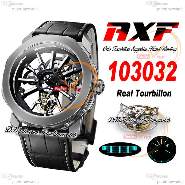 axf octo 103032 hand winding bvl206 mechanical tourbillon mens watch sapphire steel case white skeleton dial black leather with white line s, Slivery;brown
axf octo 103032 hand winding bvl206 mechanical tourbillon mens watch sapphire steel case white skeleton dial black leather with white line s, Slivery;brown