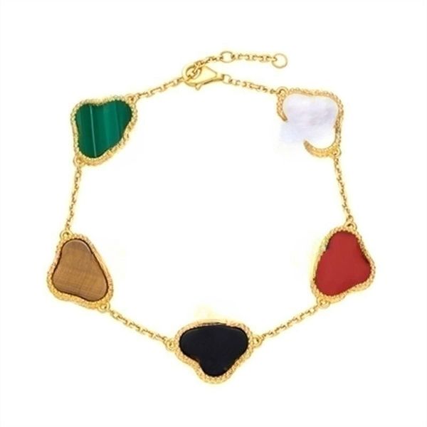 clover bracelet luxury designer jewelry four leaf bracelets 18k gold silver plate agate diamond fashion love charm chain for women wedding g, Black
clover bracelet luxury designer jewelry four leaf bracelets 18k gold silver plate agate diamond fashion love charm chain for women wedding g, Black