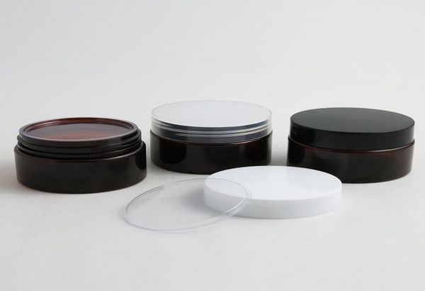 30 x diy 100g empty amber pet cream jar with plastic white black clear lids and pet seal 100ml jar cosmetic container3727467
30 x diy 100g empty amber pet cream jar with plastic white black clear lids and pet seal 100ml jar cosmetic container3727467