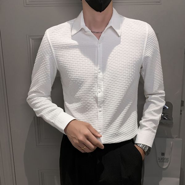 men s casual shirts men autumn printed social office long sleeved shirt solid slim dress fashion striped tuxedo blouse 230718, White;black
men s casual shirts men autumn printed social office long sleeved shirt solid slim dress fashion striped tuxedo blouse 230718, White;black