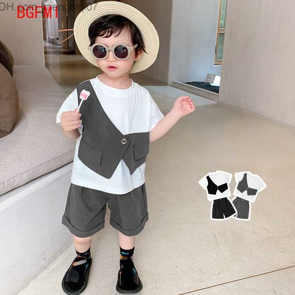 clothing sets baby boy clothing summer set 2023 patchwork fake vest short sleeved t-shirt+shorts two-piece children's casual clothing z, White
clothing sets baby boy clothing summer set 2023 patchwork fake vest short sleeved t-shirt+shorts two-piece children's casual clothing z, White