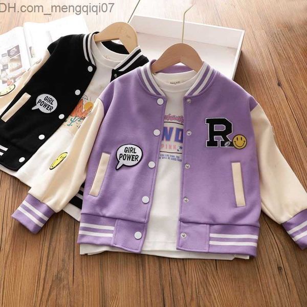 coat 2023 girls' baseball jacket 5-14 year old youth clothing youth sports jacket spring fashion jacket z230720, Blue;gray
coat 2023 girls' baseball jacket 5-14 year old youth clothing youth sports jacket spring fashion jacket z230720, Blue;gray