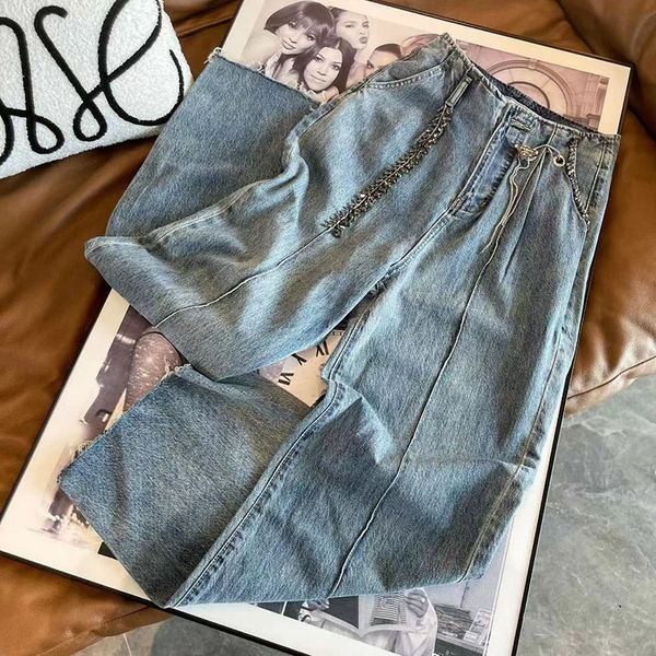 designer women's jeans with triangle label jeans straight pants classic women's pants multi-size spring and autumn, Blue
designer women's jeans with triangle label jeans straight pants classic women's pants multi-size spring and autumn, Blue