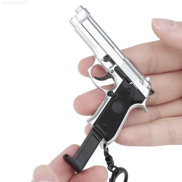 key rings hunting cs mini pistol shape keyring m92 model gun weapon keychain car bags decorations with detachable magazine movable lever l23, Slivery;golden
key rings hunting cs mini pistol shape keyring m92 model gun weapon keychain car bags decorations with detachable magazine movable lever l23, Slivery;golden