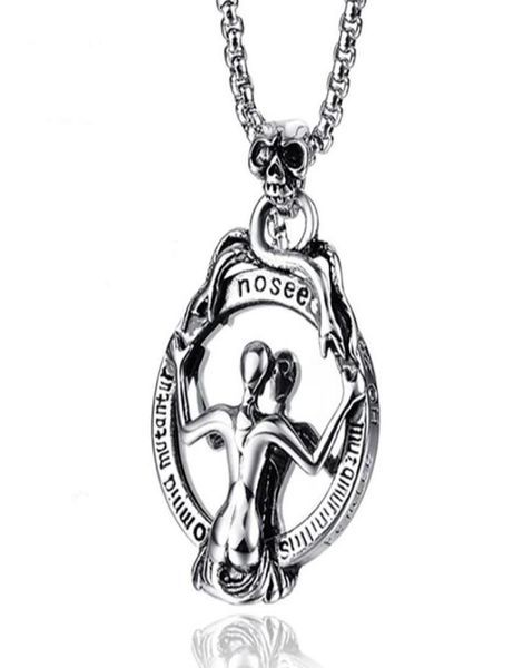 pendant necklaces stainless steel vintage mirror devil skull punk rock necklace jewelry gift for him with chain2080300, Silver
pendant necklaces stainless steel vintage mirror devil skull punk rock necklace jewelry gift for him with chain2080300, Silver