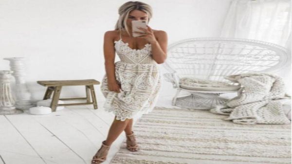 party dress women summer deep v neck backless lace dresses fashion sleeveless halter bandage midi dress9275212, Black;gray
party dress women summer deep v neck backless lace dresses fashion sleeveless halter bandage midi dress9275212, Black;gray