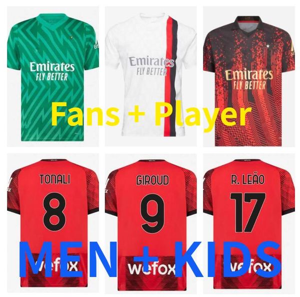 23/24 ibrahimovic koche fourth soccer jerseys ac milans 2023 2024 giroud tonali theo r.leao romagnoli s.castillejo pulisic rafa leao saelema, Black;yellow
23/24 ibrahimovic koche fourth soccer jerseys ac milans 2023 2024 giroud tonali theo r.leao romagnoli s.castillejo pulisic rafa leao saelema, Black;yellow