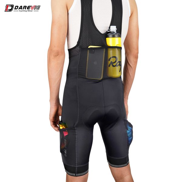 Image of Cycling Bib Shorts DAREVIE Cycling Bib Shorts Men With 4 Pockets 3D Thin Pad Cycling Shorts 5 CM Leg Band Pro Team Race High Quality 6 Hours Ride 230718