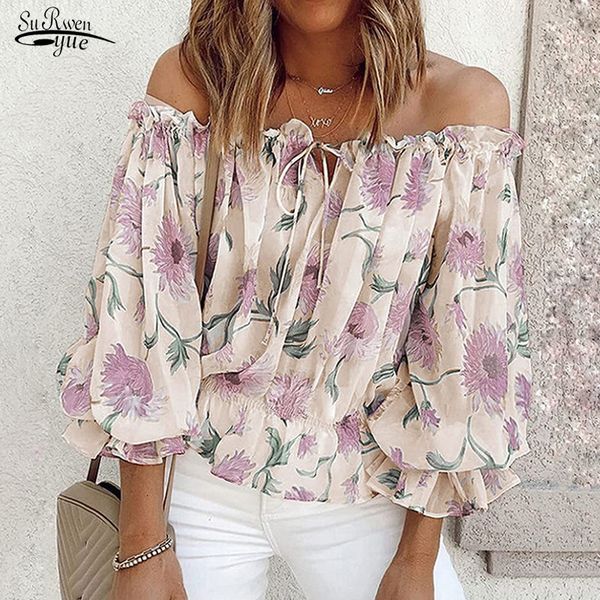 women s blouses shirts summer off shoulder chiffon blouse women elastic printed floral puff sleeve slash neck casual clothing 18496 230719, White
women s blouses shirts summer off shoulder chiffon blouse women elastic printed floral puff sleeve slash neck casual clothing 18496 230719, White