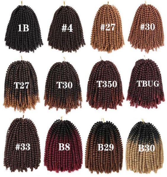 60 roots 8inch fluffy spring crochet hair extensions synthetic nubian black brown ombre braiding hair1257137
60 roots 8inch fluffy spring crochet hair extensions synthetic nubian black brown ombre braiding hair1257137