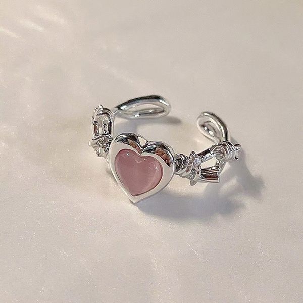wedding rings fashion heart ring cat eye crystal pink adjustable women design y2k premium party jewelry gift 230718, Slivery;golden
wedding rings fashion heart ring cat eye crystal pink adjustable women design y2k premium party jewelry gift 230718, Slivery;golden