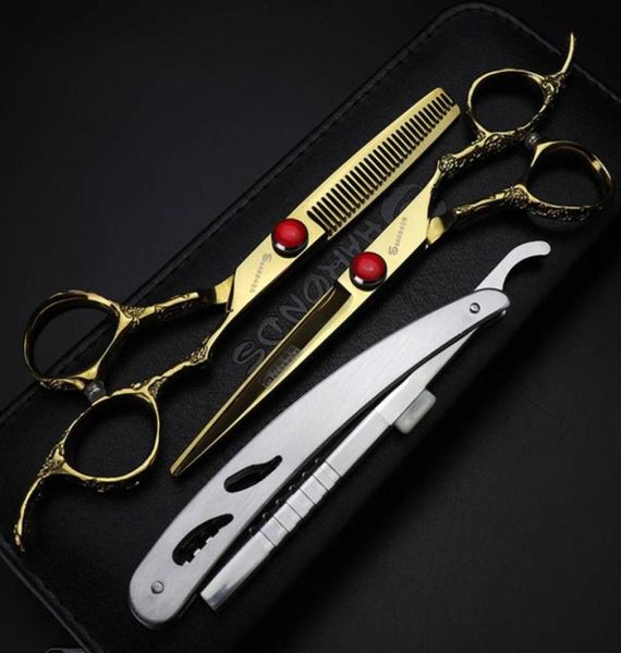 hair scissors 6inch gold black cut professional pet person hairdressing dog grooming shears cutting thinning set makas3997000
hair scissors 6inch gold black cut professional pet person hairdressing dog grooming shears cutting thinning set makas3997000