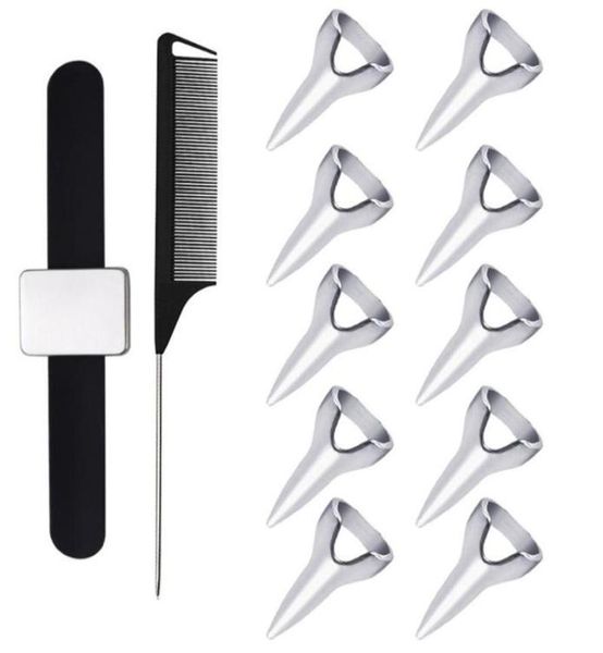 hair brushes 12 pcs selecting tools metal parting ring sectioning comb for braiding weaving curling styling extension1748656, Silver
hair brushes 12 pcs selecting tools metal parting ring sectioning comb for braiding weaving curling styling extension1748656, Silver