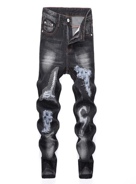 embroidery men039s slim fit stretch jeans autumn and winter new washed frayed embroidered tiger alphabet jeans designer trouser5196143, Blue
embroidery men039s slim fit stretch jeans autumn and winter new washed frayed embroidered tiger alphabet jeans designer trouser5196143, Blue