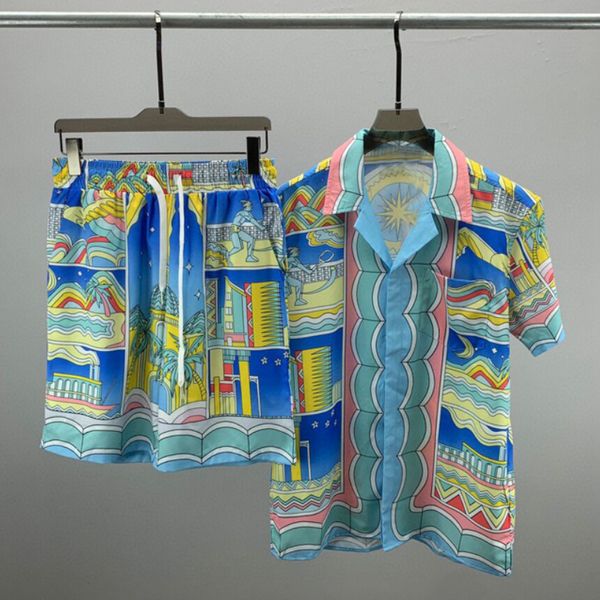 women's two piece pants casablanca shirts mayan mythology white twill print short sleeve silk hawaiian shirt for men women 230718
women's two piece pants casablanca shirts mayan mythology white twill print short sleeve silk hawaiian shirt for men women 230718