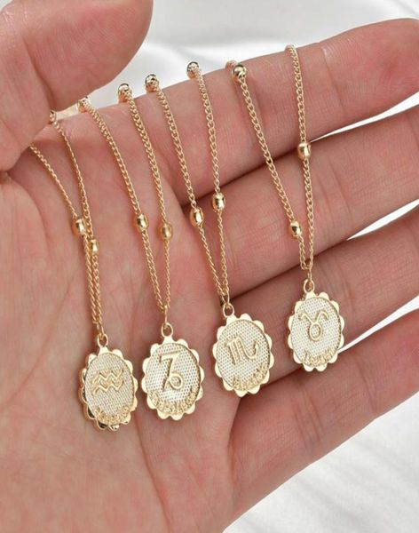 selling 12 constellation necklace classic 18k gold zodiac sign round pendant bead chain necklace jewelry6768390, Silver
selling 12 constellation necklace classic 18k gold zodiac sign round pendant bead chain necklace jewelry6768390, Silver