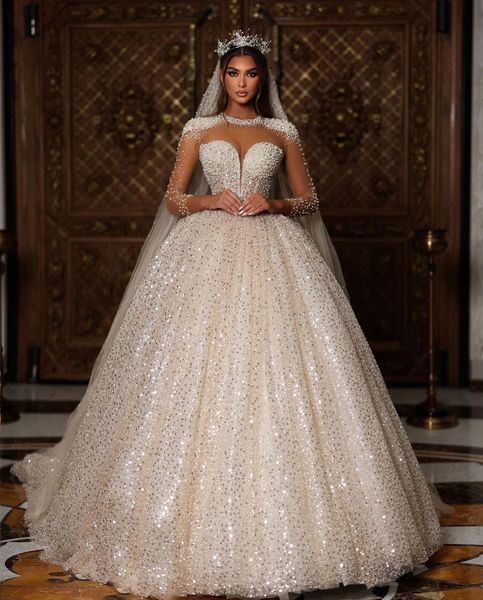 luxury ball gown wedding dresses long sleeves v neck halter sequins applique ruffles beads diamonds pearls plus size bridal gowns custom mad, White
luxury ball gown wedding dresses long sleeves v neck halter sequins applique ruffles beads diamonds pearls plus size bridal gowns custom mad, White