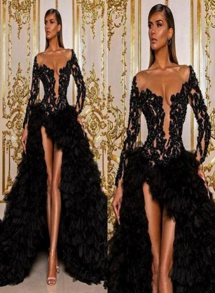 2020 black arabic aso ebi prom dresses long sleeve lace beaded high low celebrity evening gowns illusion ruffles formal party dres4614474
2020 black arabic aso ebi prom dresses long sleeve lace beaded high low celebrity evening gowns illusion ruffles formal party dres4614474