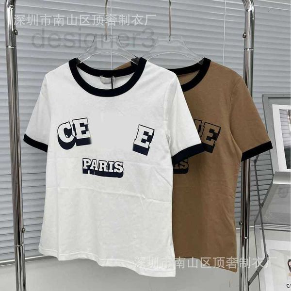 women's t-shirt designer 23 spring/summer shadow print short sleeved hand sleeve color matching women trend qts5, White
women's t-shirt designer 23 spring/summer shadow print short sleeved hand sleeve color matching women trend qts5, White