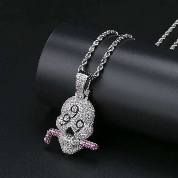 fashion 999 skull diamonds pendant necklaces for men western luxury crystal pendants platinum plated copper zircon cuban chain nec244k, Silver
fashion 999 skull diamonds pendant necklaces for men western luxury crystal pendants platinum plated copper zircon cuban chain nec244k, Silver