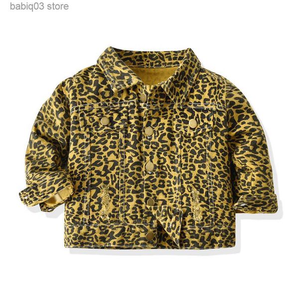 jackets new style children's clothing spring and autumn long sleeve lapel leopard casual denim children's jean jacket t230720, Blue;gray
jackets new style children's clothing spring and autumn long sleeve lapel leopard casual denim children's jean jacket t230720, Blue;gray