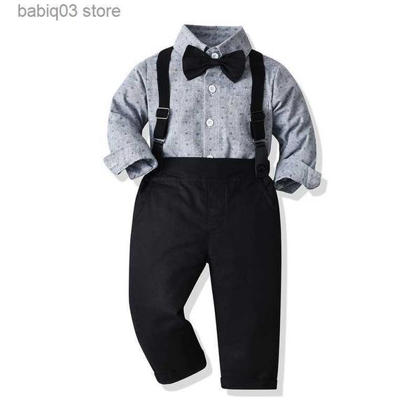 clothing sets 2023 new children's wear two piece kids with polo collar long sleeve jacquard cotton shirt strap pants t230720, White
clothing sets 2023 new children's wear two piece kids with polo collar long sleeve jacquard cotton shirt strap pants t230720, White