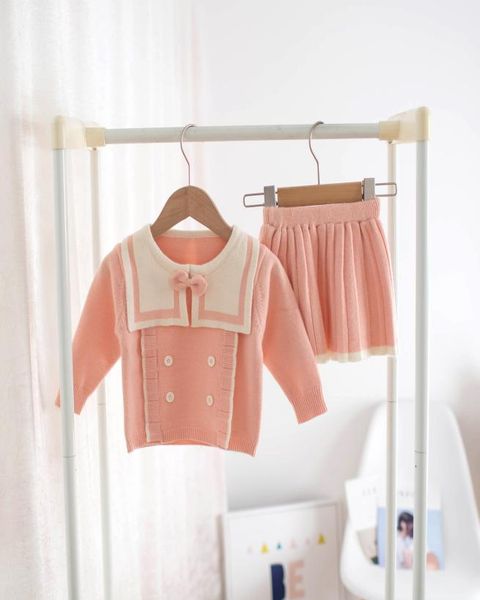 kids designer clothes girls childrens knitted sweater skirt suit 2020 autumn and winter new girls korean style knitted sweater chi2505861, White 
kids designer clothes girls childrens knitted sweater skirt suit 2020 autumn and winter new girls korean style knitted sweater chi2505861, White