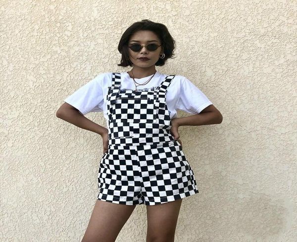 women039s jumpsuits rompers women vintage checkerboard plaid jumpsuit suspender overalls straps romper playsuit streetwear ca7307146, Black;white
women039s jumpsuits rompers women vintage checkerboard plaid jumpsuit suspender overalls straps romper playsuit streetwear ca7307146, Black;white