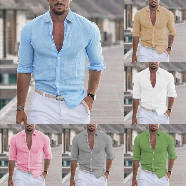 mens casual shirts men cotton linen turndown collar solid color long sleeves loose spring autumn style plus size 230720, White;black
mens casual shirts men cotton linen turndown collar solid color long sleeves loose spring autumn style plus size 230720, White;black