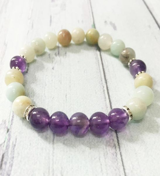 mg0375 new design natural stone bracelet for women amazonite amethyst bracelet negative energy jewelry5662650, Black
mg0375 new design natural stone bracelet for women amazonite amethyst bracelet negative energy jewelry5662650, Black