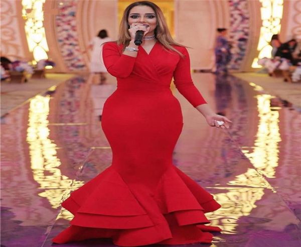 elegant celebrity red long sleeve evening gowns v neck ruched buttons zipper back ruffles mermiad prom dresses5454370, Black;red
elegant celebrity red long sleeve evening gowns v neck ruched buttons zipper back ruffles mermiad prom dresses5454370, Black;red