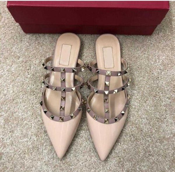 shoes valentinolies brands sandals luxury flat women loafer designer shoes rivets summer genuine slippers leather shoes v750, Black
shoes valentinolies brands sandals luxury flat women loafer designer shoes rivets summer genuine slippers leather shoes v750, Black