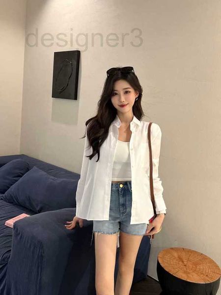 women's blouses & shirts designer spring new pocket letter back split polo collar show elegant style fashion shirt uof5, White
women's blouses & shirts designer spring new pocket letter back split polo collar show elegant style fashion shirt uof5, White